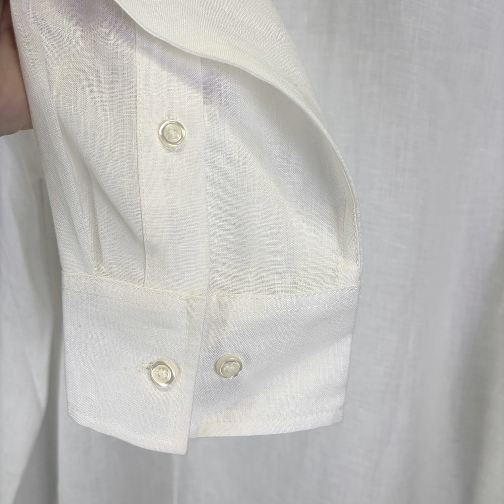 Tommy Bahama NWT Men's Button Up Shirt 2XL White Embroidered Linen Wedding Groom - Picture 12 of 16